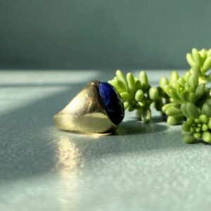 Anello ninfea con sodalite