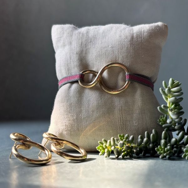 Bracciale ribbon infinito - immagine 3